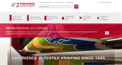Desktop Screenshot of fahnen-gaertner.com